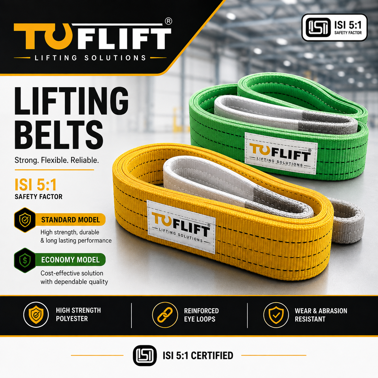 Polyster lifting belt