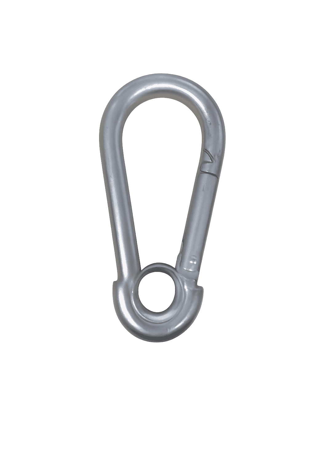 Snap hook galvanised with eye